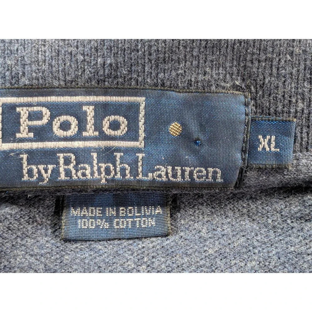 Polo Ralph Lauren Mens XL Blue Short Sleeve Pique Cotton Polo Shirt Pony Logo